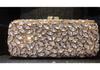 Mermaid handmade diamond-encrusted evening bag foreign trade empty metal hard box full of diamonds hand bag for women Stone Clut