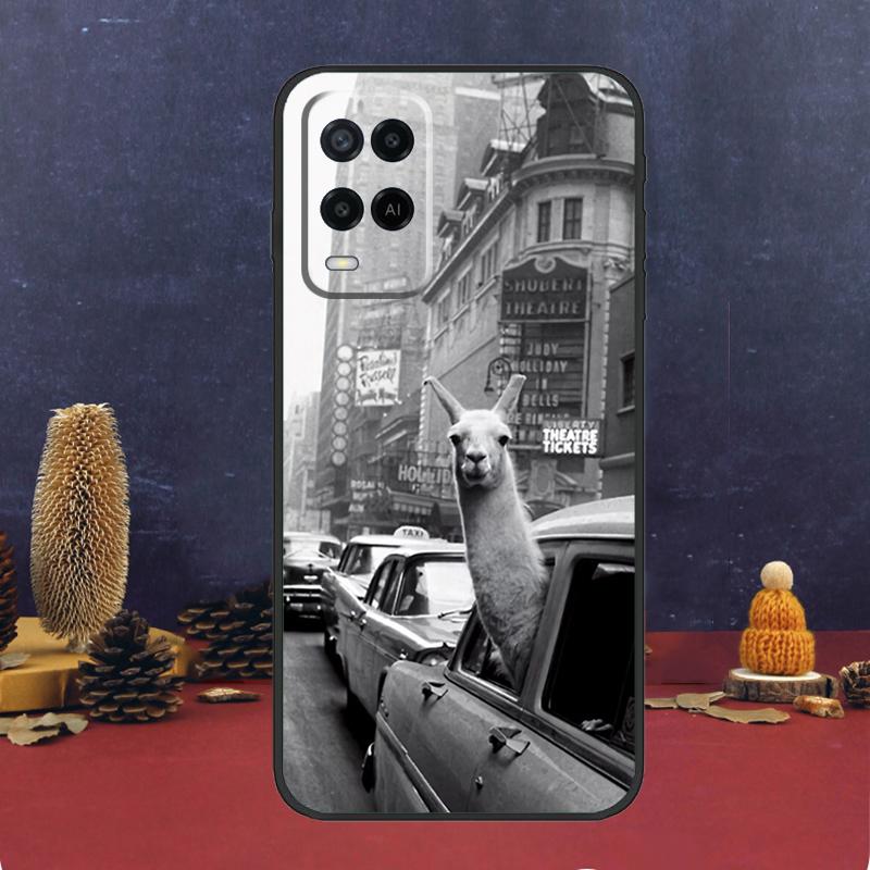Cute Alpaca Donkey Case For Oppo A5 Pro A6 A15 A18 A38 A58 A78 A98 A54 A74 A94 A17 A57 A80 A60 A40 A16 A76 A96
