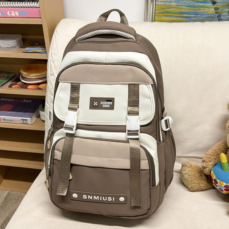 Children's Schoolbags Elementary School Girls Junior High School Color Combination High Value and Dirt Resistant Backpack