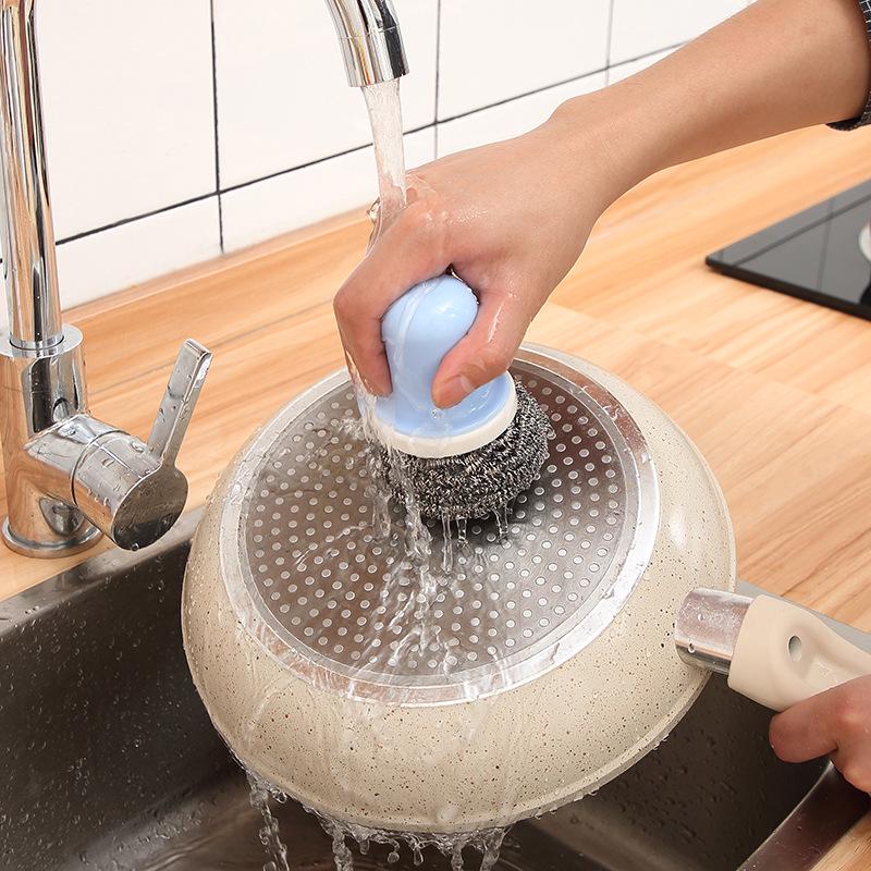 

KM.1285 Японская стальная мочалка для кастрюль - Эффективное удаление пятен, Безопасна для рук, Проста в использовании.