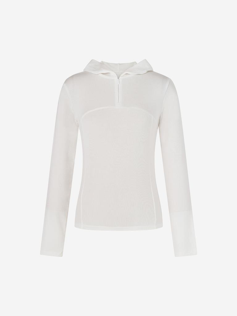 LORDLOAR See-Through Hoodie White