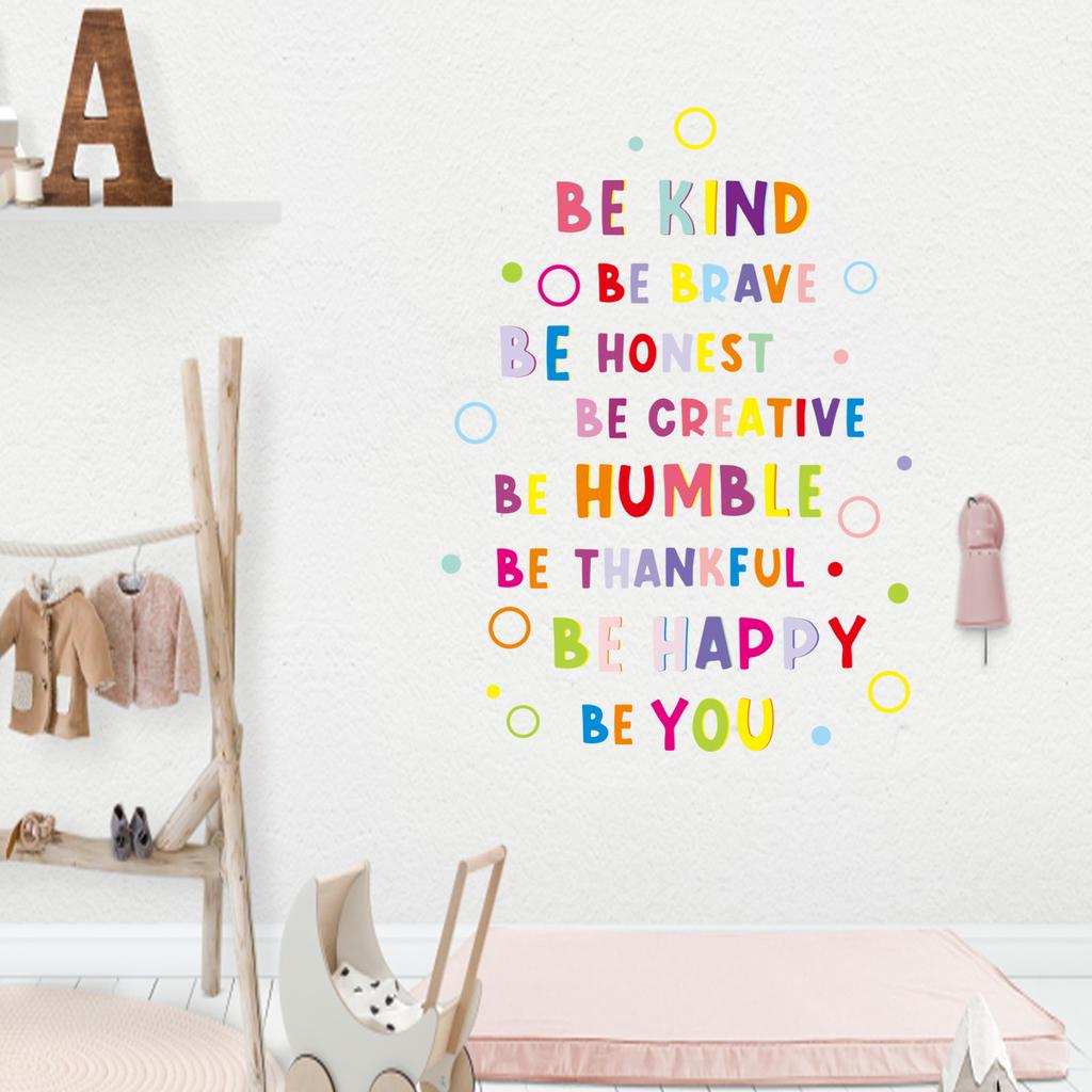 1Pc Colorful Wall Stickers Children Room Decor Baby Kids Room Wall Decoration Art for Bedroom Living Room Nursery Wall Decals