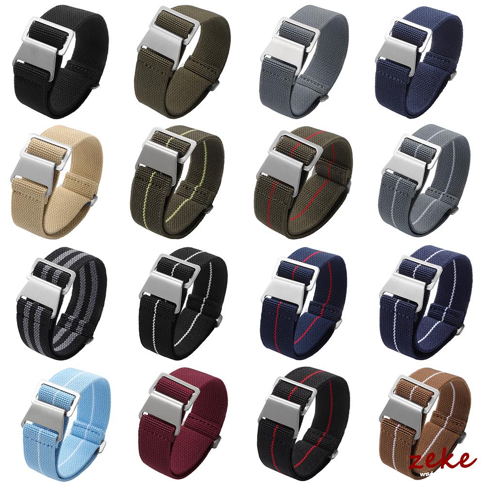 18/20/22mm Nylon Watchbands Parachute Elastic Breathable Skin Friendly Straps for Rolex Water Ghost for Omega for Tudor Bracelet