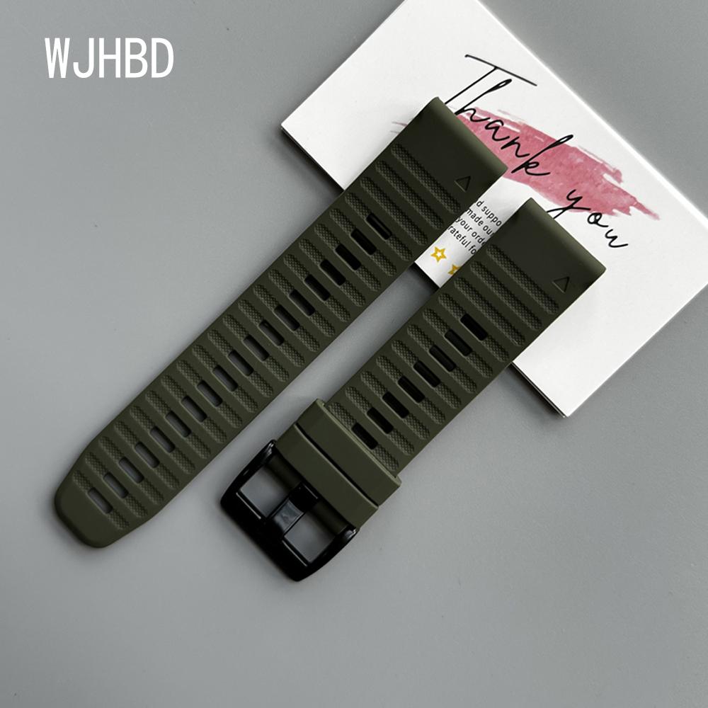 QuickFit 22mm 26mm Strap For Garmin Quatix 8 7 6 5 Sapphire Tactix 8 7 Pro Delta Bravo Silicone Band Fenix 7X 7 6X 6 5X Bracelet