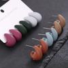 Hot-selling ring water drop shape earrings set classic simple fashion versatile earrings autumn and winter dark color