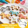 Cortador de Galletas de Caballo, Cortador de Galletas Pequeño de Caballo, Accesorios de Horneado de Acero Inoxidable Cortador de Galletas para el Festival de Primavera