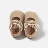Frühling 2026 Baby Mädchen Schleife Weiche Sohle Leder Lauflernschuhe - Prinzessinnen Ballerinas