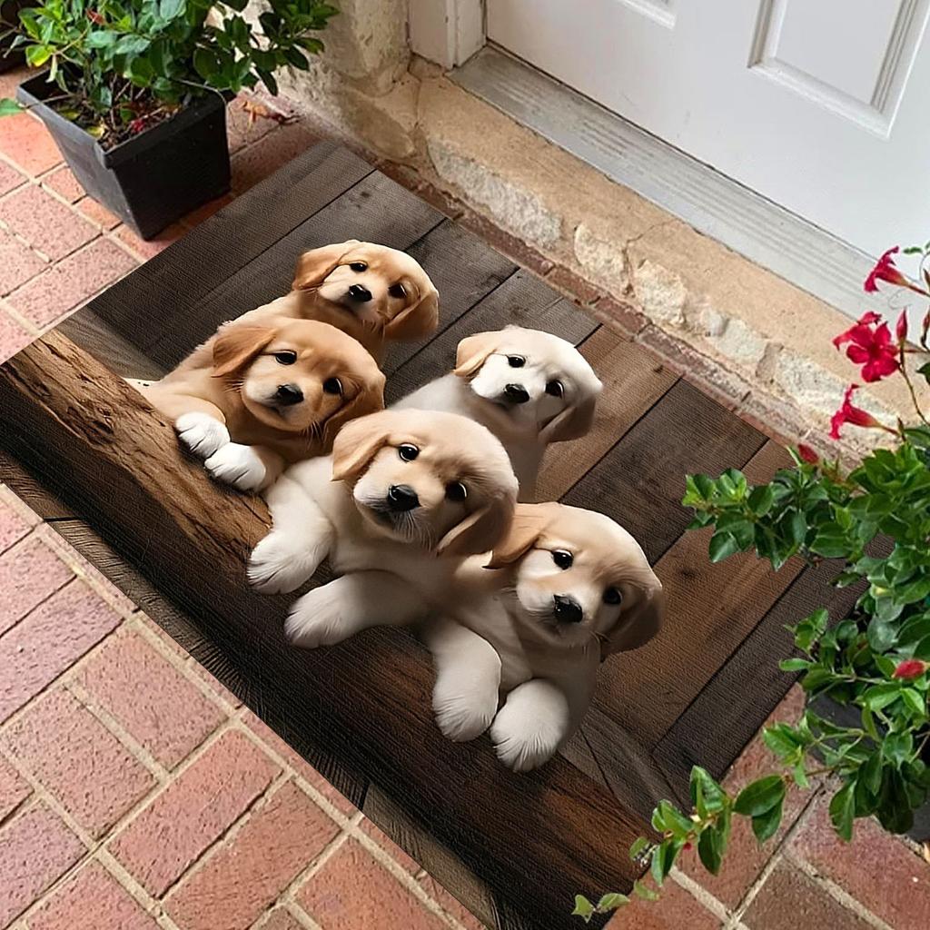 1PC Cute mat fox pattern Door Mats Kitchen Rugs Non-Slip Pop design Bathroom Rugs Bath Mat Carpet for Home Sink Laundry Decor