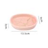 Nordic Style Marbling Ceramic Soap Dish Bathroom Oval Decoration Soap Holder Home Bathroom Supplies Accessories Soap Storage Box