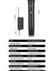 Rechargeable Wireless Metal Microphone for Stage, Home, KTV, Outdoor Speaker, Conference, and Performance.