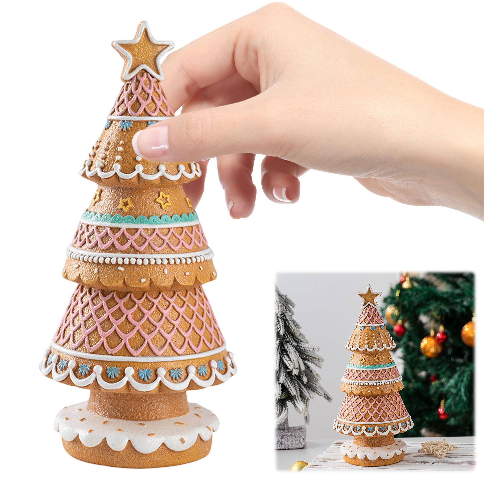 Gingerbread Xmas Tree Ornament Painted Christmas Gingerbread Ornaments Multi-Purpose Gingerbread House Decoration Gift Supplies China Mainland