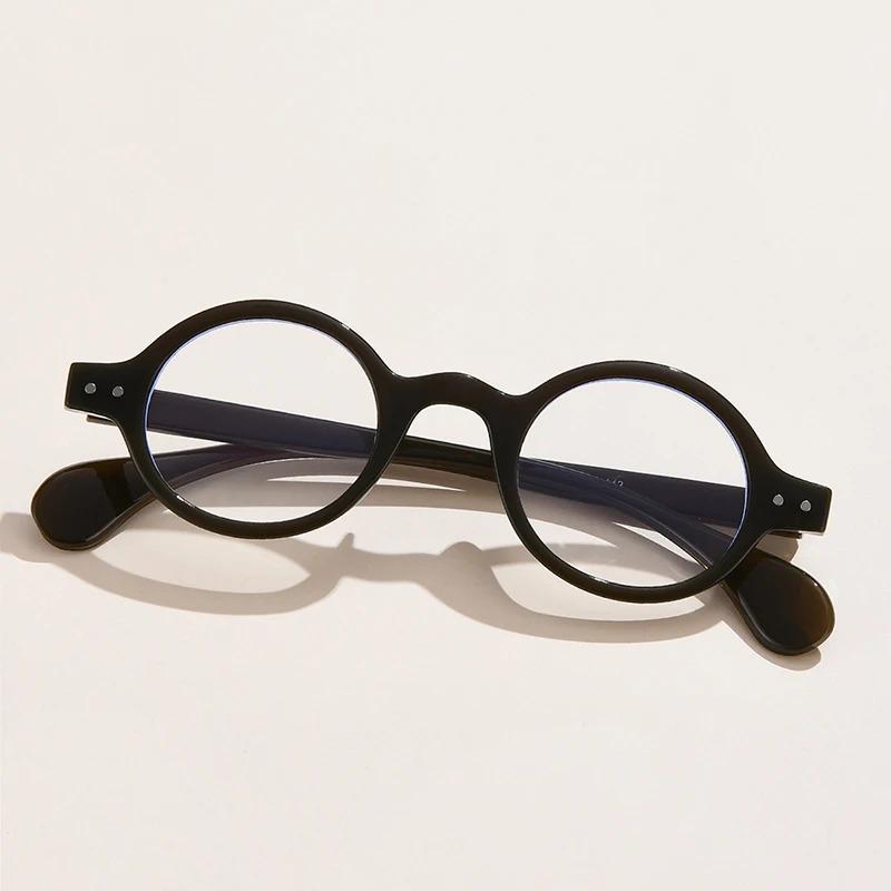 New Reading Glasses For Men Blue Light Cut Computer Eyeglasses Frame Women Round Retro Men'S Glasses Diopters +2