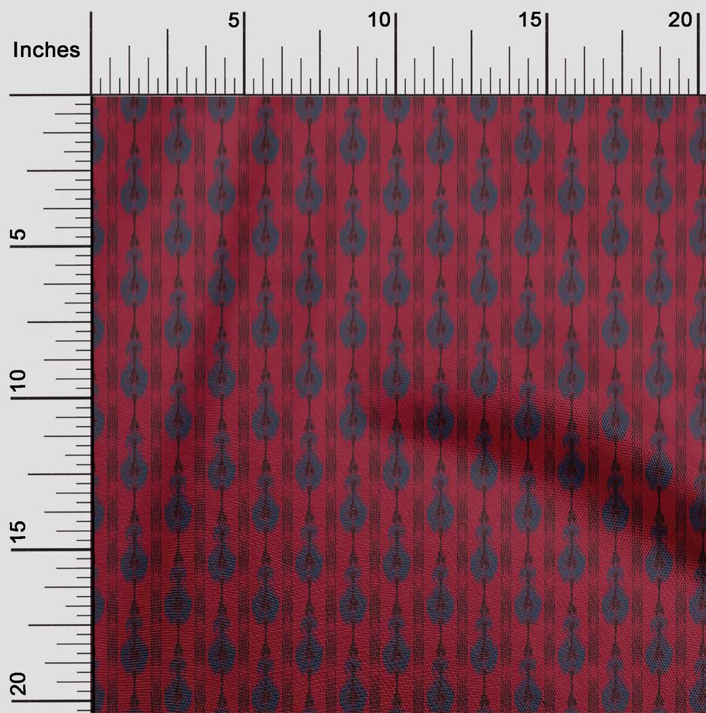 oneOone Cotton Flex Fabric Stripe Ikat Print Fabric By The Yard 40 Inch Wide