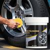 Car Tire Shine Black Shine 150ml Tyre Polishing Paste Cleaning And Blackening With Sponge Applicator For Truck Motorcycle RV