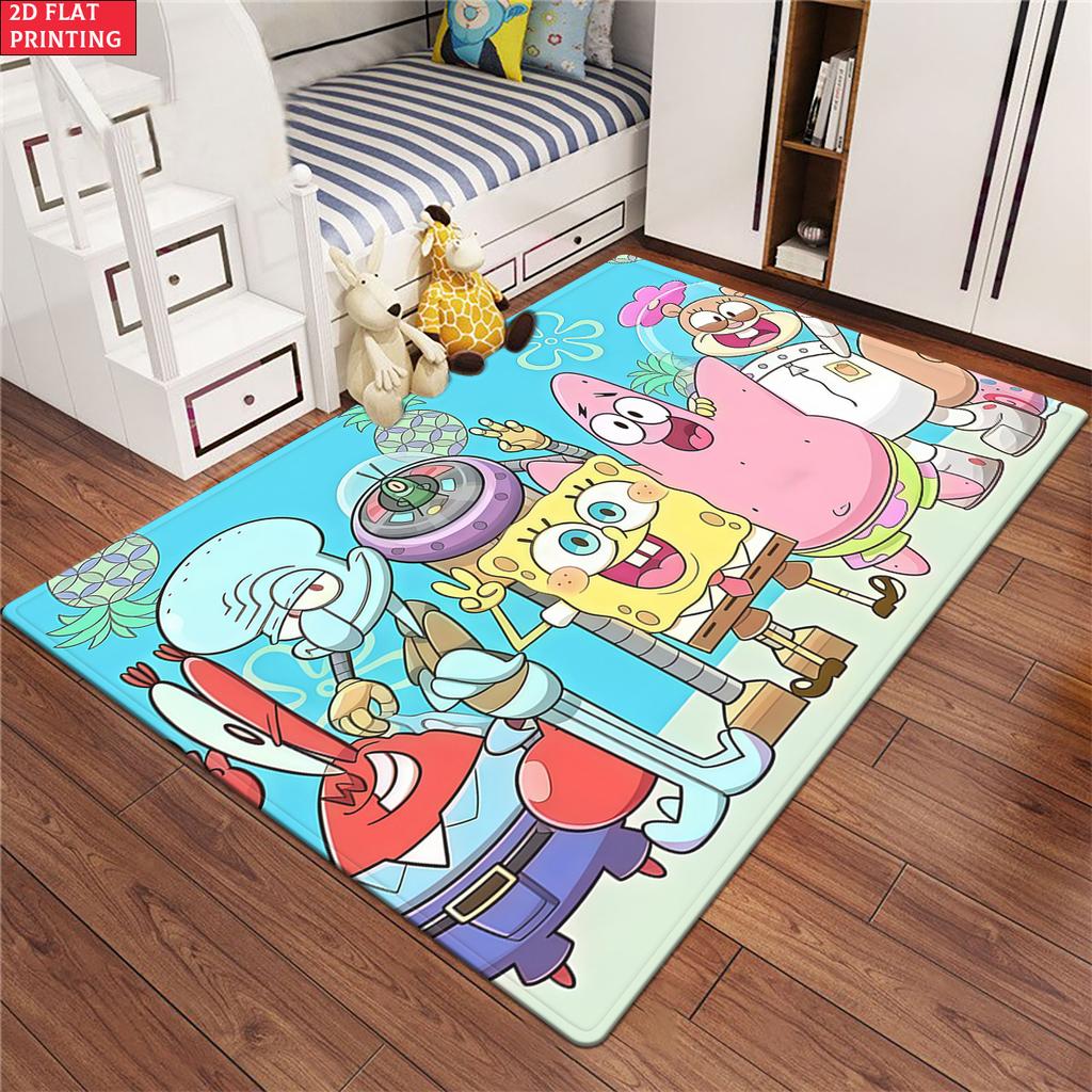 Good partner print Large Room Carpet Non Slip Cartoon Kids Bedroom Living Room Floor Mat Home Decor Children's Play Carpet