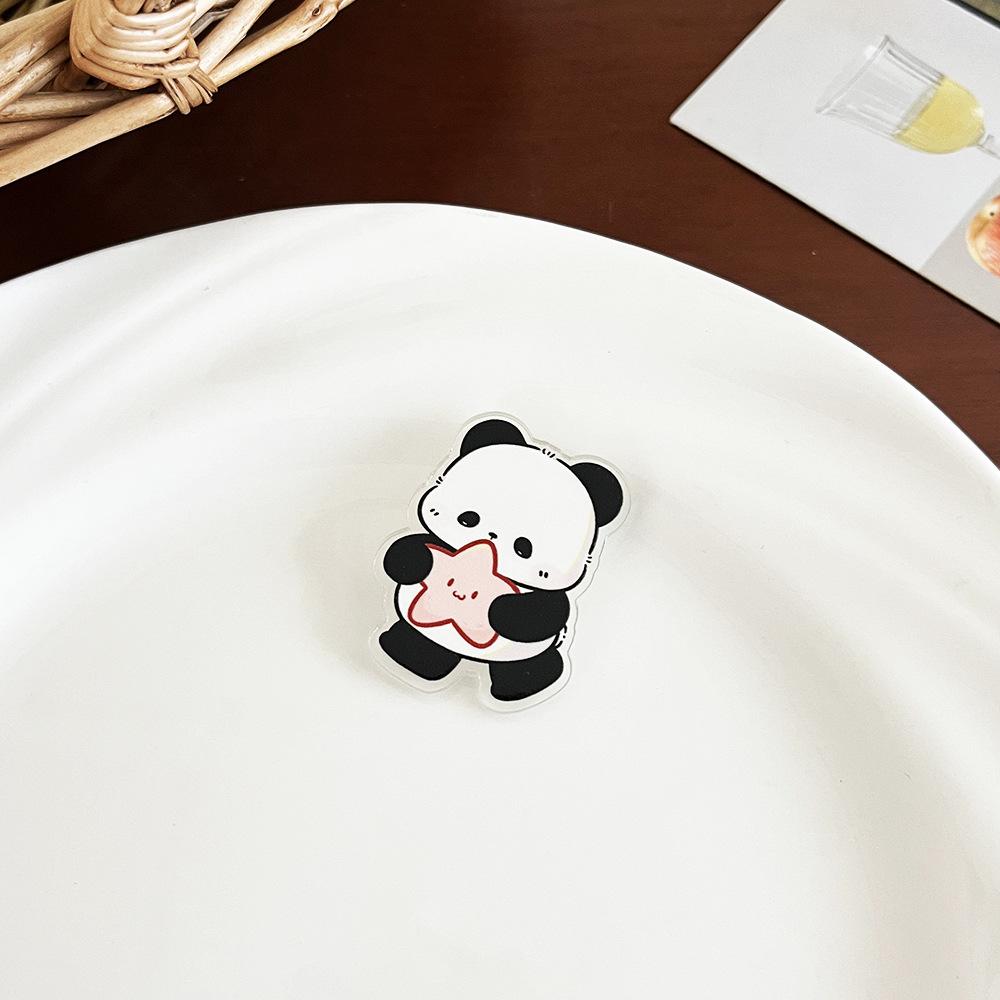 Ladies Chinese Style Panda Brooch Cute Cartoon Pin Accessory