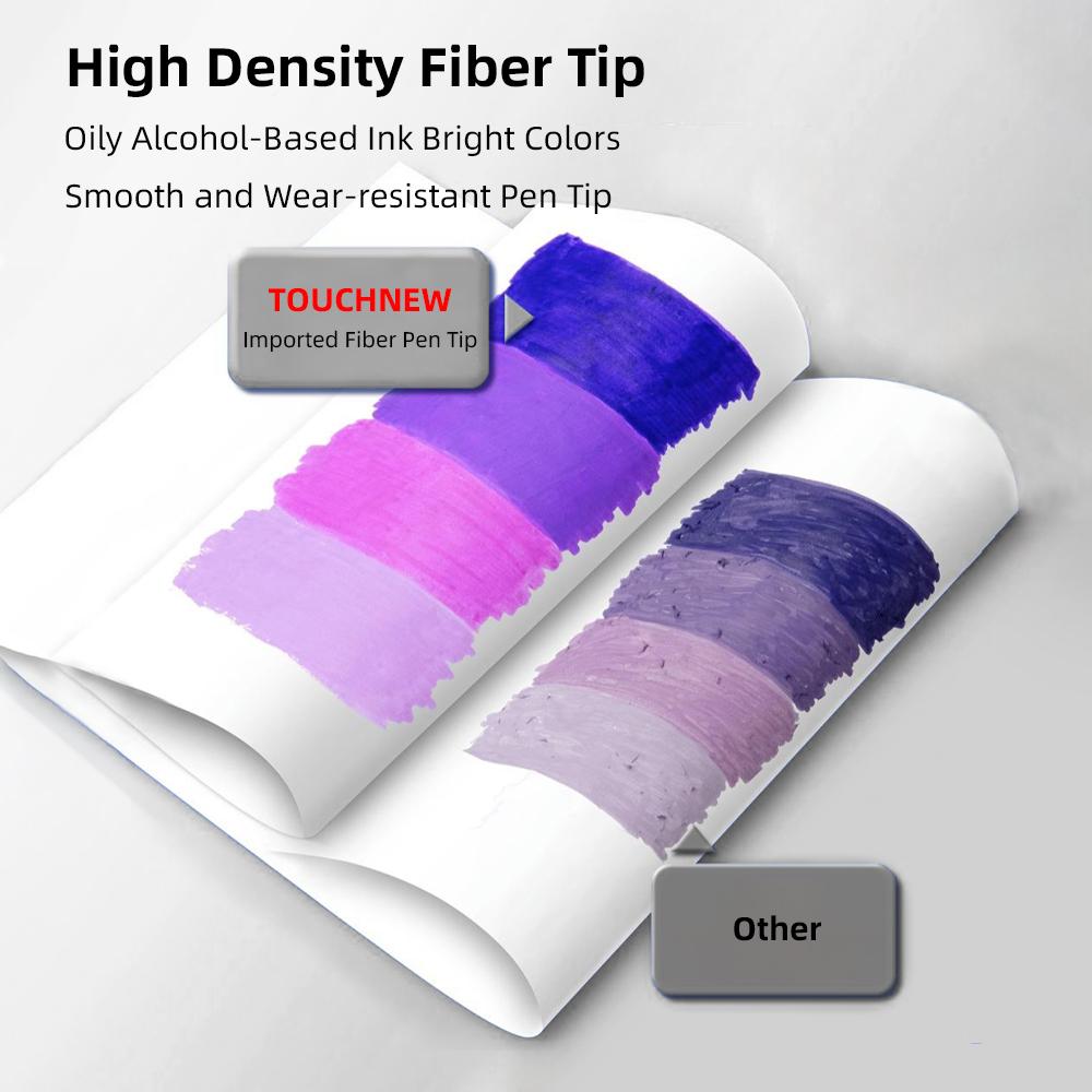 TOUCHNEW 40/60/80/168 Colors COPIC Alcohol Makrers Set Drawing Markers Dual Tip Permanent Sketch Markers Manga Art Supplies