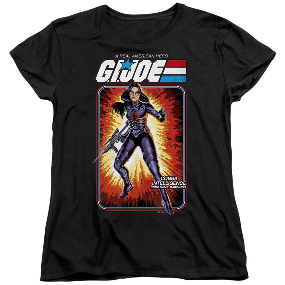 

G.I. Joe Baroness Card Womens T Shirt Black Officially Licensed XL