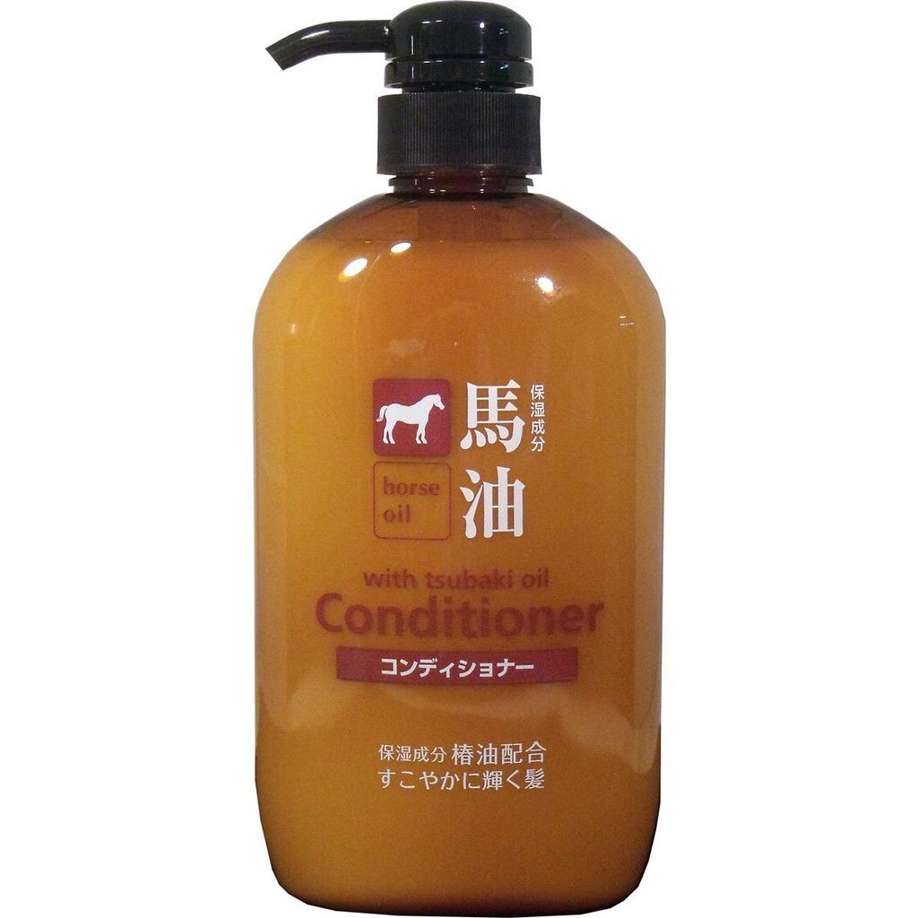 Kumano Oil Fat Horse Oil Shampoo Conditioner Set with Refills In & & 4-Piece [Made Japan]