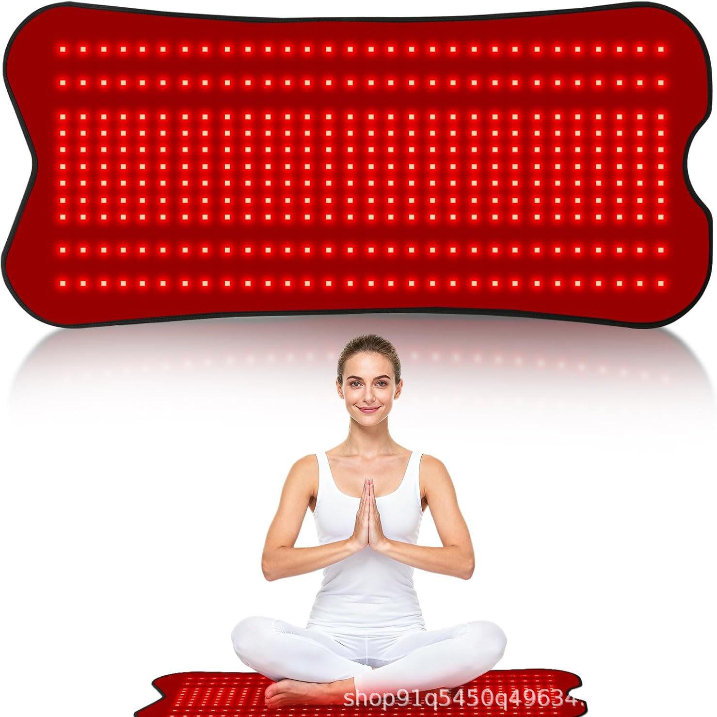 

330-Light Infrared Red Light Therapy Belt and Yoga Mat Heating Pad AU Plug чорний