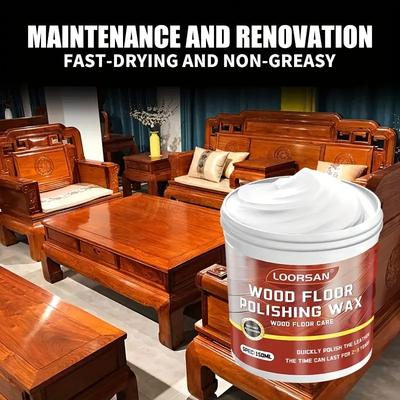 Wood Floor Polishing Kit-Solid Wood Polish for Mahogany Furniture and Floors,Suitable for Wooden Floors and Composite Panels