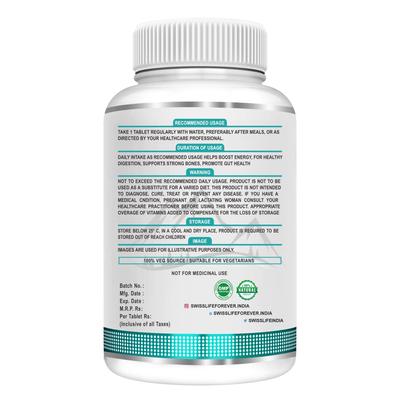 Swisslife Forever Multivitamin with Probiotics - 45 Ingredients for Men and Women| Vit.A, B Vitamins, C, D, E | Biotin, Zinc, Vitamins, Minerals