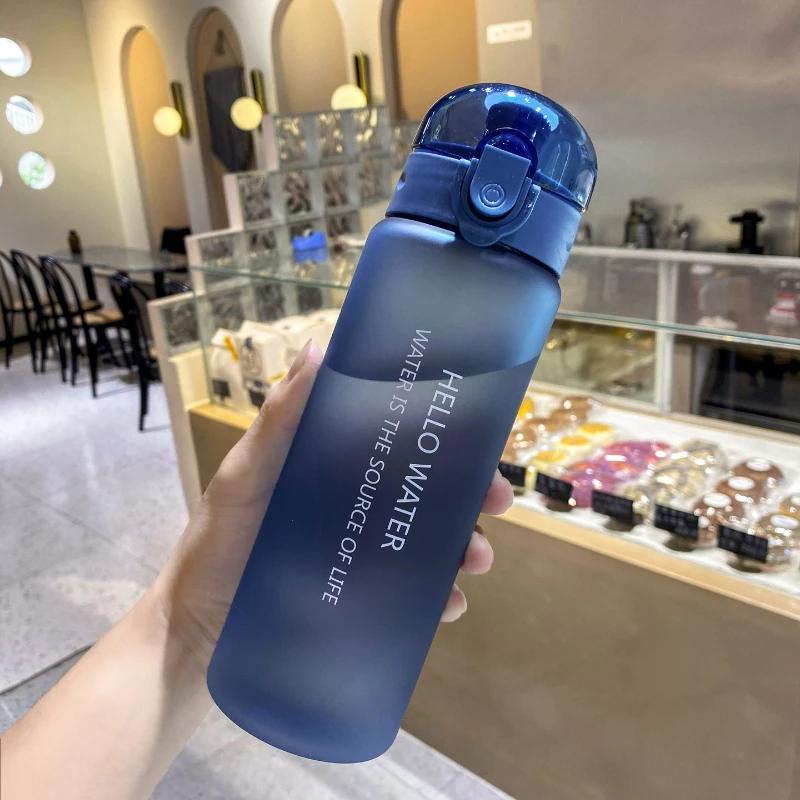780/1000ml Plastic Water Bottle for Drinking Portable Sport Tea Coffee Cup Kitchen Tool Kids Water Bottle for School Transparent