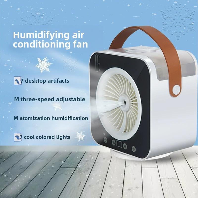 Mini ventilador de aire acondicionado portátil enfriador de escritorio humidificador de aire