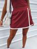 2026 European-American Fashion: Sporty Spaghetti Strap Top & Anti-Exposure Color Block Skirt Two-Piece Set for Women