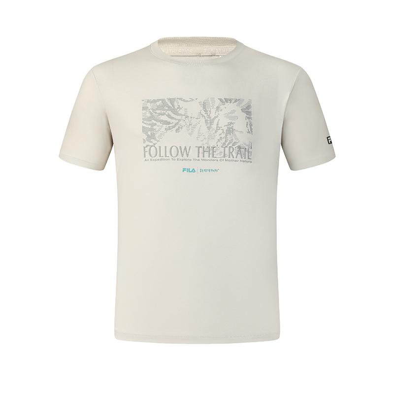 FILA ATHLETICS SPORT 2025Q1 T Shirt Men s Beige A11M517109FBG 190/108A/XXXL
