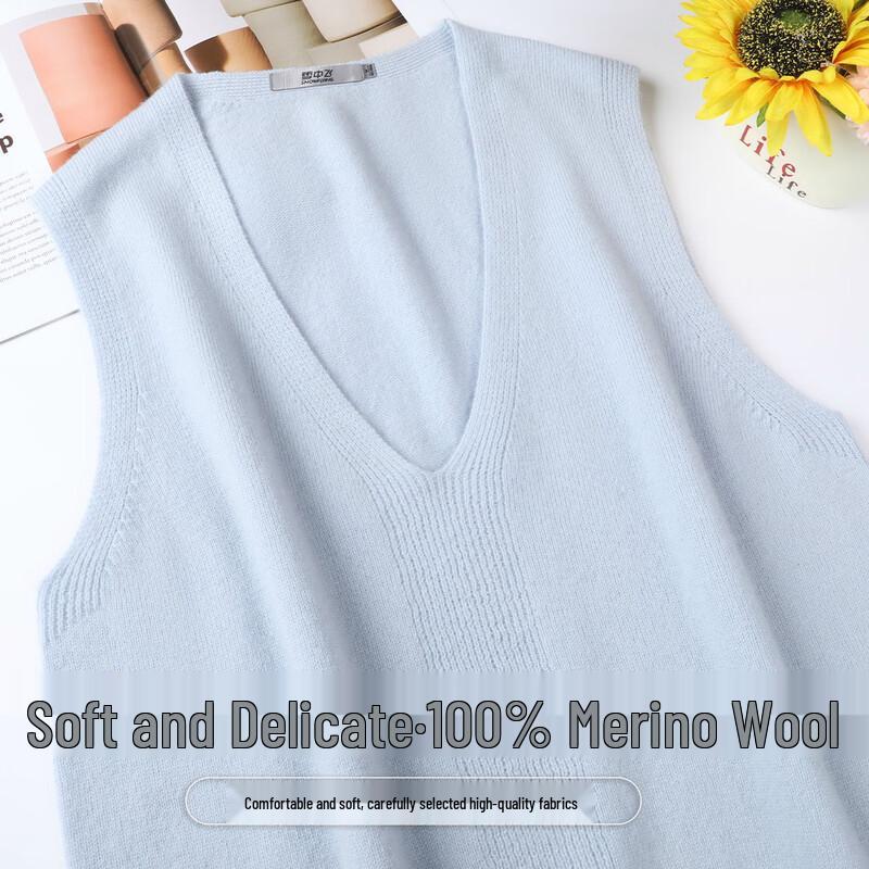 

SNOWFLYING Women s V-Neck Wool Vest XL