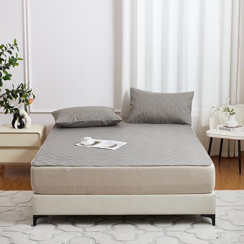 Wasserdichter gesteppter Matratzenschoner mit Gummibändern, Rutschfeste Staubschutzhülle