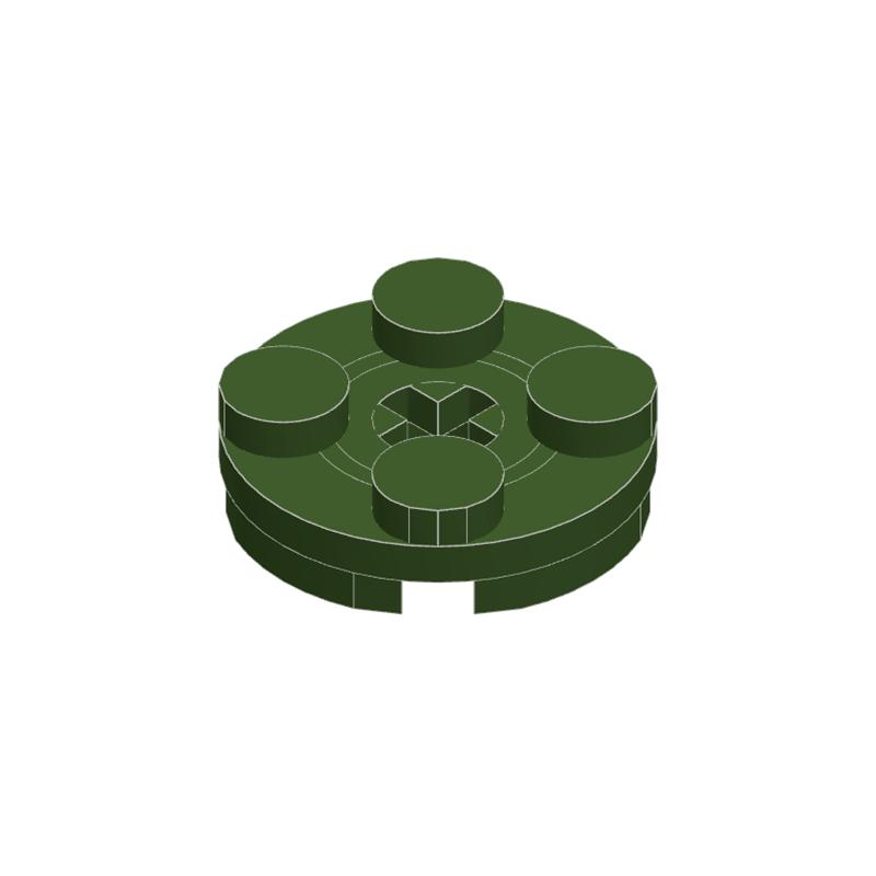 

10 pcs 4032 3/4 Circular Plate Assembling Block Moc Colours Compatible with with Brick DIY Children s Toy Building Assembly Box 10pcs