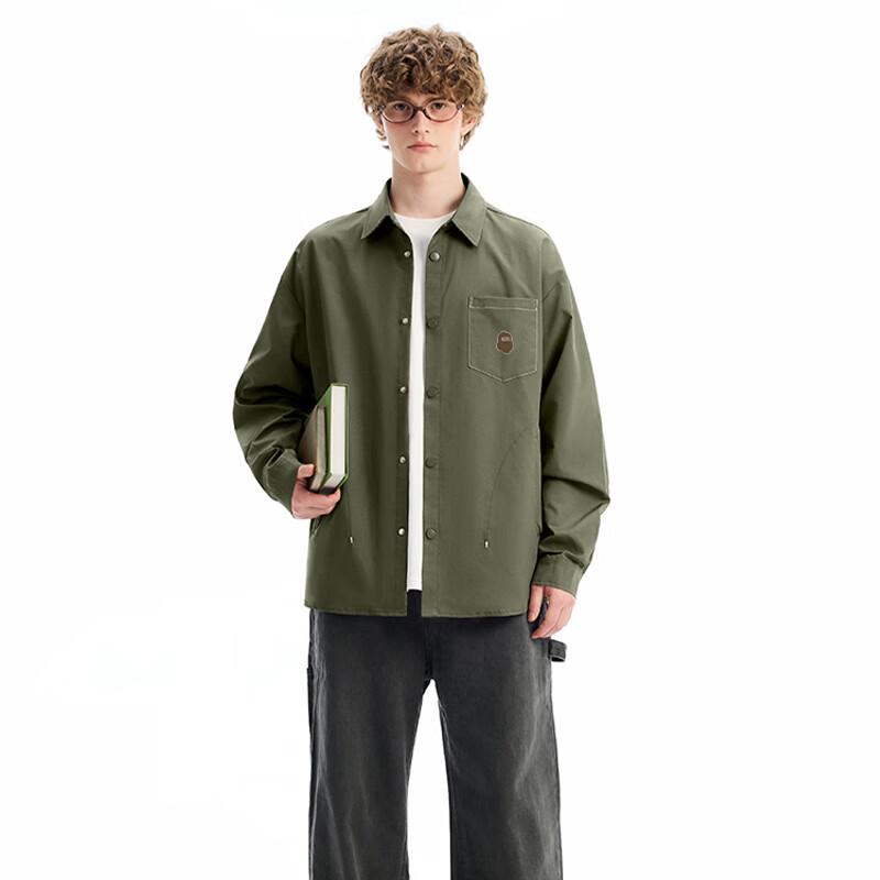 Fingercroxx Men's Casual Loose Fit Shirt Jacket