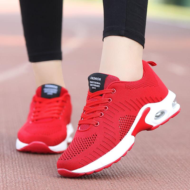 New Summer Dance Shoes Square Dance Shoes Mesh Korean Sports Women'S Shoes Running Traverse Step Shoes Student Shoes Casual