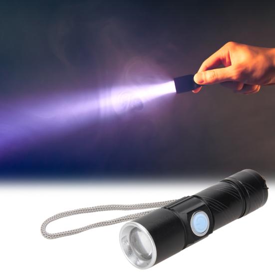 Flashlights USB Rechargeable 3 Modes Aluminum Alloy Sturdy Portable Torch Flashlight for Outdoor