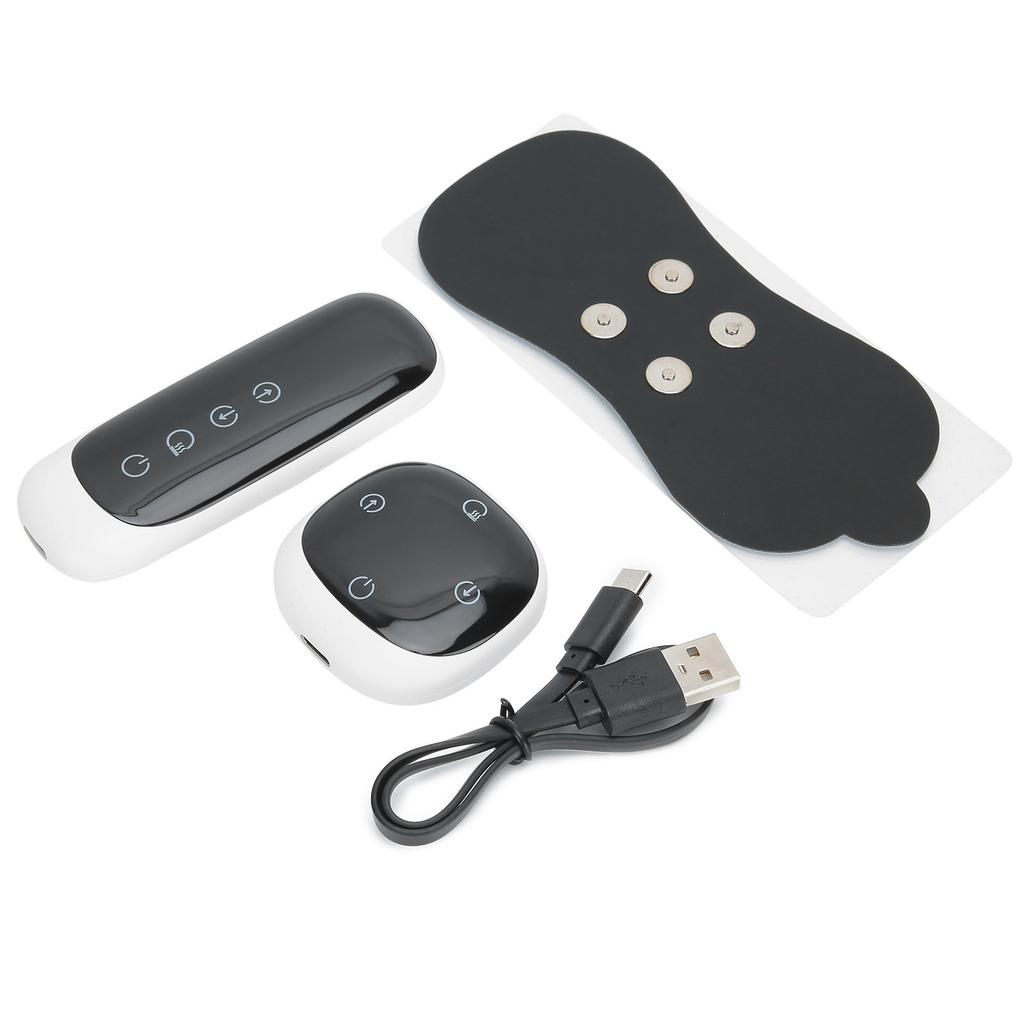 Mini Neck Massager Pain Relieve EMS Cervical Massage Patch Sticker Wireless Massage PadWhite