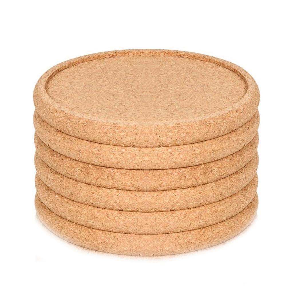Wine Home Decoration Heat Resistant Non-Slip Natural Cork Coasters Placemats Table Mat Mug Pad