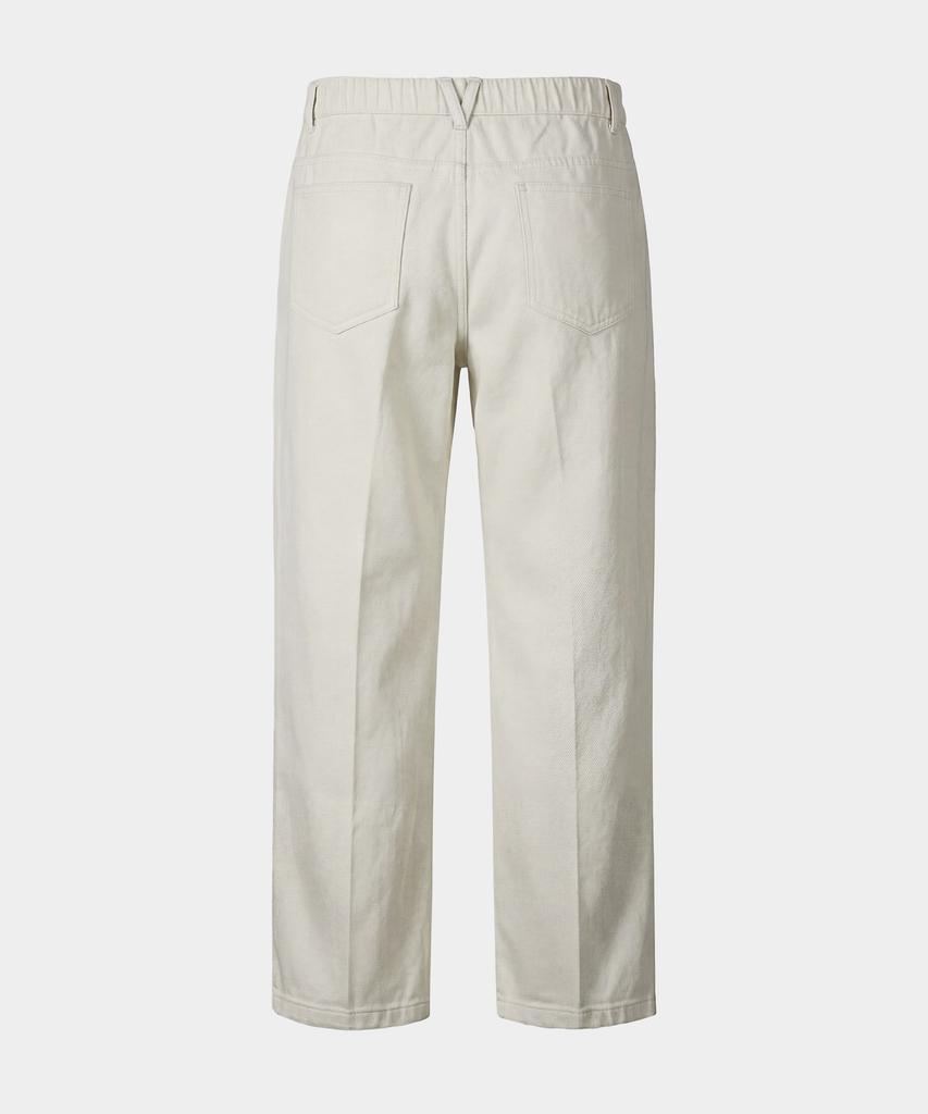 BIRBANTE Center Cris C.L Fit Elastic Waist Chino Pants - Ivory