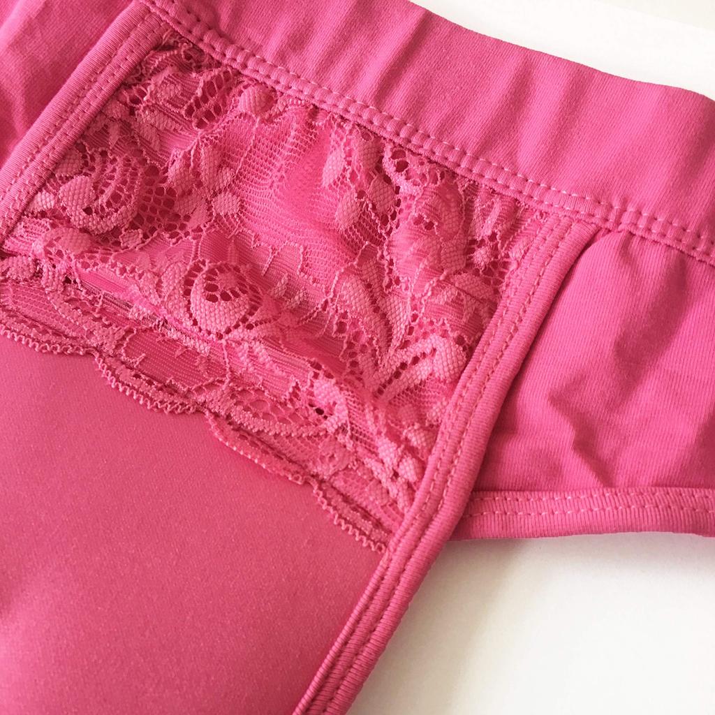 JXJ Cover Pants with Front Crossdressing Crotch 3 WNNKa004 Men's T-Back Lace, Closure, Underwear, Cover, Colors, (Pink, XL)