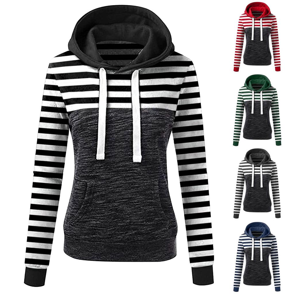 Xona Jacket | Women's Striped Casual Hooded Winter Jacket main image 1