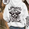 Tk American Hoodie Casual Printed Bull Head Loose Fit Sweatshirt Streetwear