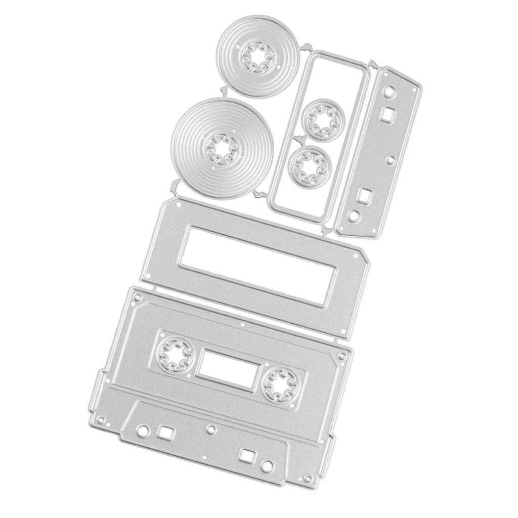 Retro Radio Skärformar Kolstål Stansmallar Metall Präglingsmallar för Scrapbooking Korttillverkning Album