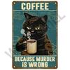 Metal Signs Vintage Cafe Signs Wall Decor Funny Posters Retro Plaques Painting Coffee Bar Sign Tin Signs Home Wall Decor Art