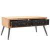  Coffee Table, Solid Fir Wood, 115 X 55 X 50 Cm