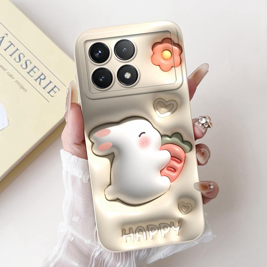 For Xiaomi Poco X6 Pro 5G Case Cute Panda Cartoon Cover Soft Silicone Phone Case For Xiaomi Poco X6 Neo PocoX6 Pro Fundas Bumper