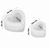 2 Pcs Wax Mould Heart Shaped Silicone Mould Smooth Surface Three Dimensional Heart Mould Full Shape Resin Mould Home Decor