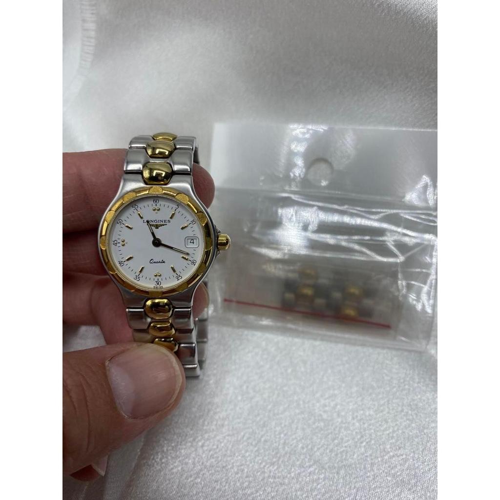 Used Good condition, battery replaced, Longines Conquest Full Koma Combi Date