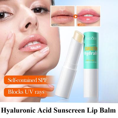 Hyaluronic Acid Moisturizing Sunscreen Lip Balm, Long-lasting Moisturizing, Deep Care for Lips, A Must-have for Travel