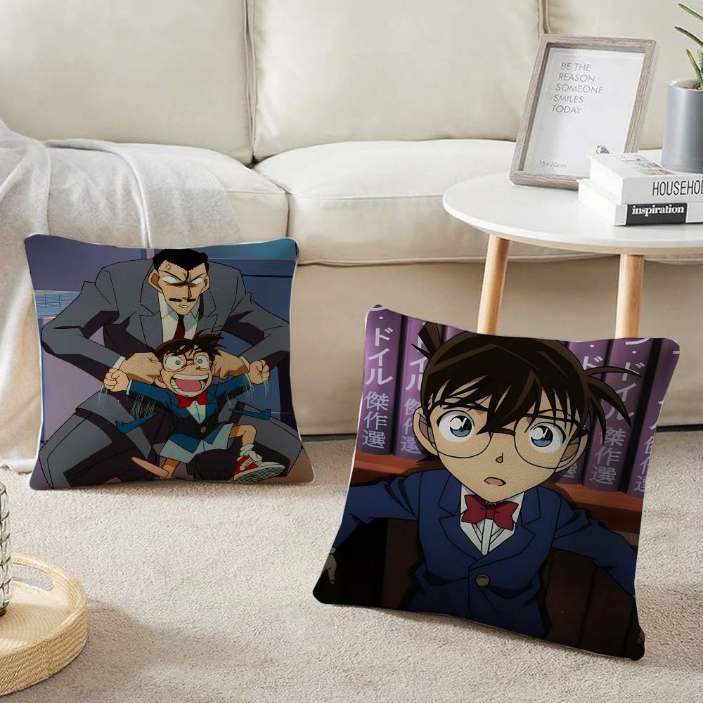 Detective Conan Pillow Case Home Decor Throw For Sofa Bed Car Room Decor Gift Idea